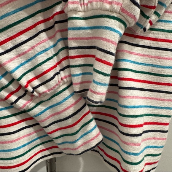 Loft Striped Multicolor Women's Top Puff Sleeve S - Picture 6 of 8